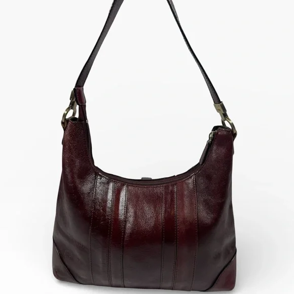 Etienne Aigner Deep Burgundy Hobo Bag - Picture 2 of 6